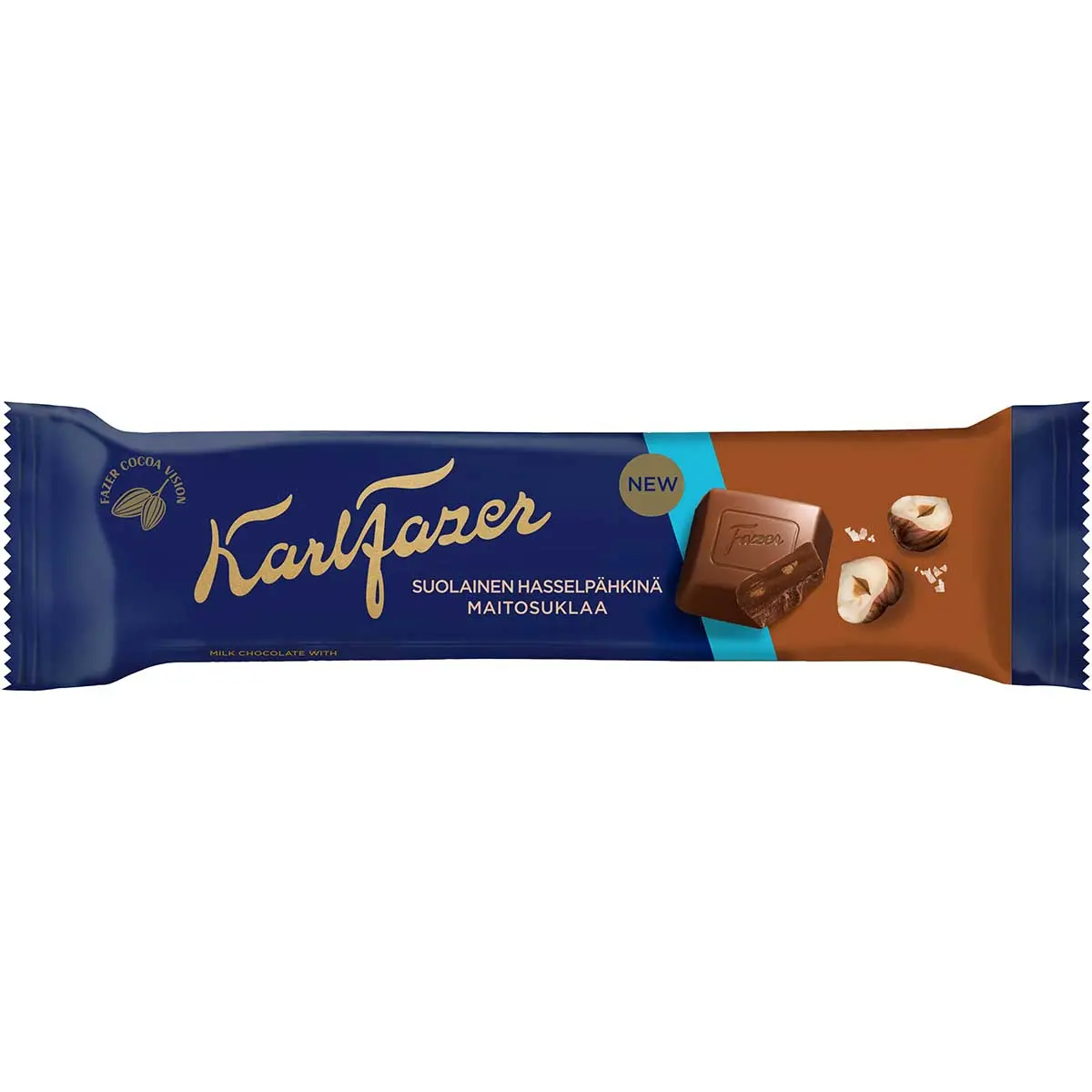 Fazer Saltad Hasselnöt Chokladbar - Choklad-, lakrits- och proteinbars - 6416453020405 - 0