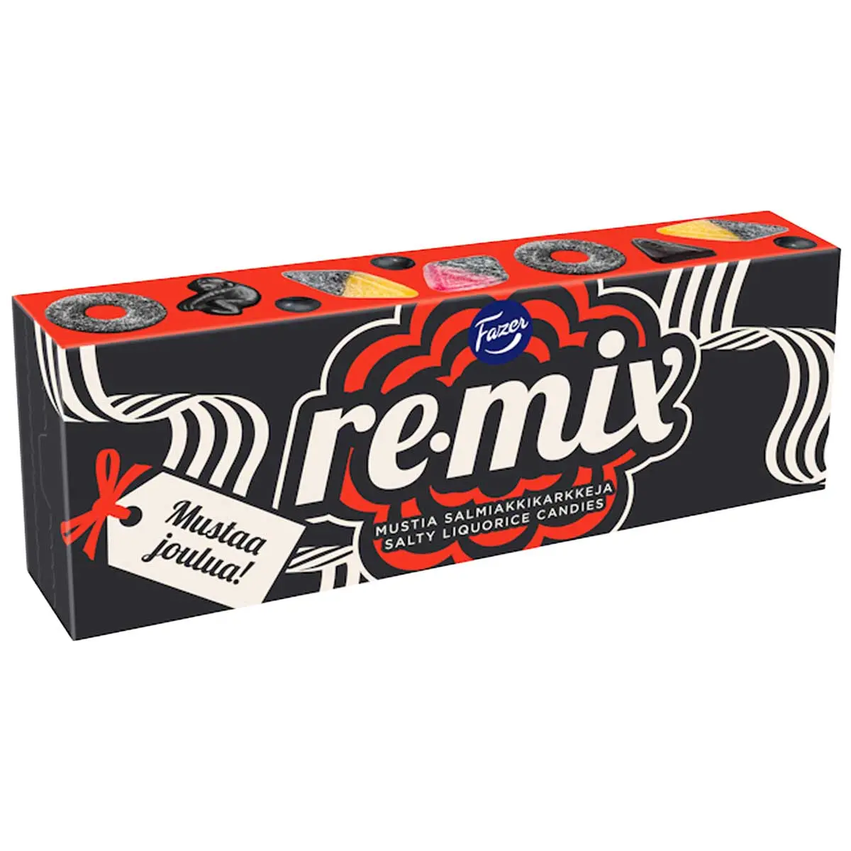 Remix Sort Jul slikkeæske 430g - Chokoladekager og praliner - 6416453041479 - 0