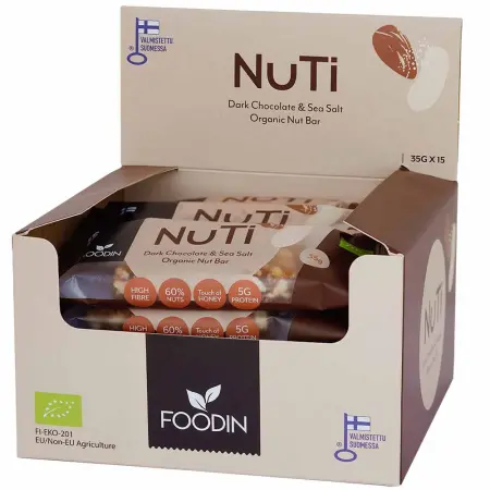 Foodin Nuti Dark Chocolate & Seasalt pat - Slikbarer - 6430048237412 - 0