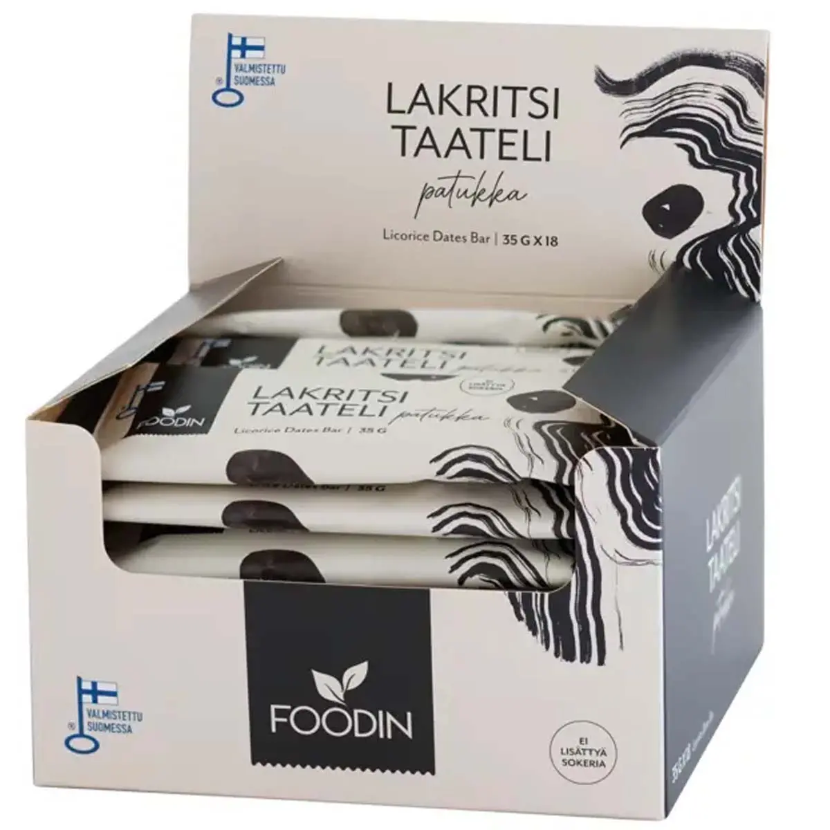 Lakridspalmebar Foodin 18x35g -  - 6430048237818 - 0