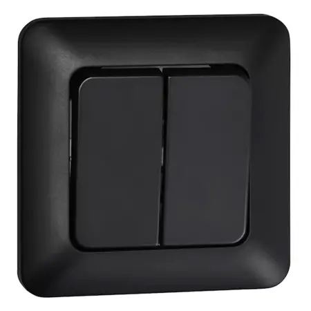 Koppling 5 uppo Opal Pro Black - Strömbrytare och dimmers - 6438056309213 - 0