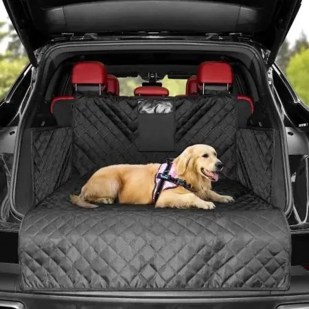 Bagageutrymmesskydd med ficka 600D Oxford - Hundburar och transportburar - 6438168120713 - 0