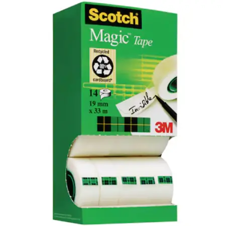3M Scotch Magic tejp 19mm × 33m 14st - Tejp och lim - 4046719071377 - 0