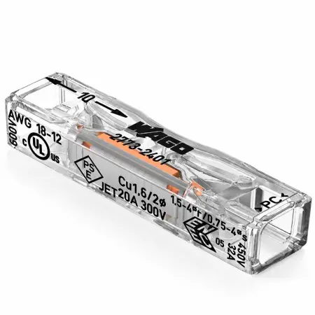 Kapslad kontakt 2-pol Inline Wago 0,75-4mm² - Kabelkopplingar och kopplingsklämmor - 4066966349115 - 0
