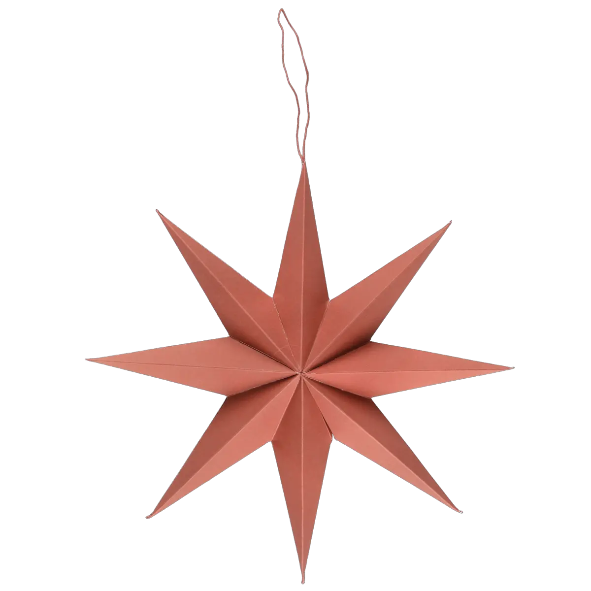 Pappersstjärna 8-uddig 30cm tegelröd - Julpynt - 6410416274287 - 0