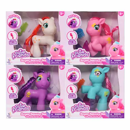 Pony 13 cm legetøjssæt assorteret - Dukker, blødt legetøj og legetøjsfigurer - 6410416509297 - 1