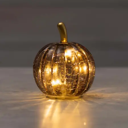 LED-pumpa i glas Finnlumor grå 9cm - Dekorationsföremål - 6410416580364 - 0