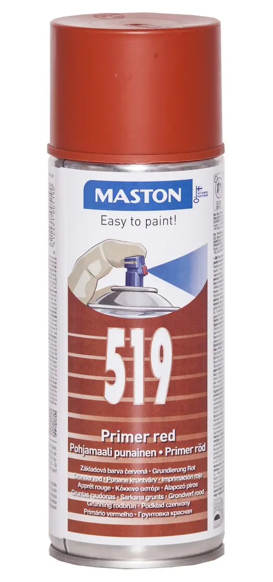 Grundmaling Spray 400ml Rød - Maling og spraymaling - 6412491005190 - 0