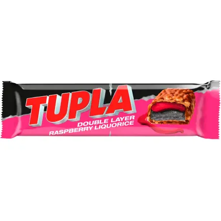 Tupla Double Layer Hallon chokladkaka - Choklad-, lakrits- och proteinbars - 6420256913918 - 0
