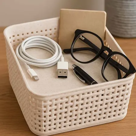 Säilytyskorg set Harmony 2st 12x12x6cm - Förvaringskorgar - 8721037324212 - 1