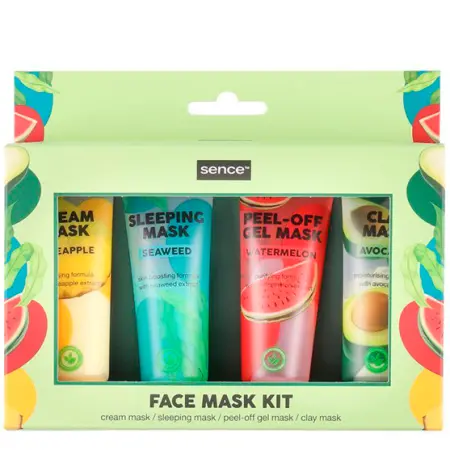 Lahjapakke ansigtsmaske sæt 4 x 20 g - Ansigtspleje - 8721073600790 - 0