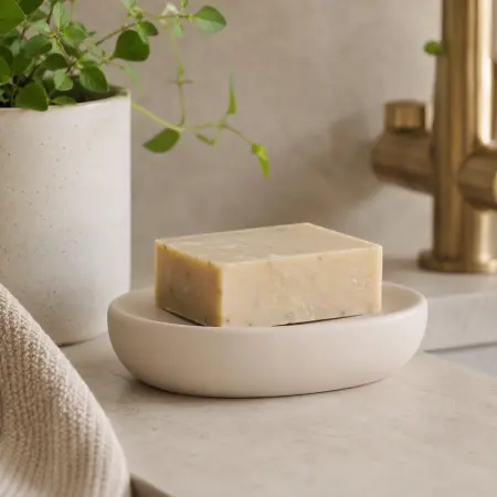 Sæbeskål Nova beige 13 cm - Badeværelsestilbehør - 6410416448169 - 1