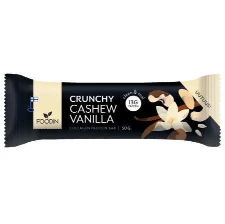 Proteinbar Crunchy Collagen Cashew-Vanilla 50g - Proteinbars - 6430048235029 - 0