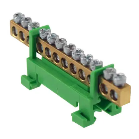 PE-skinne 12x16mm grøn - Elektrisk central tilbehør og sikringer - 6438140939128 - 0