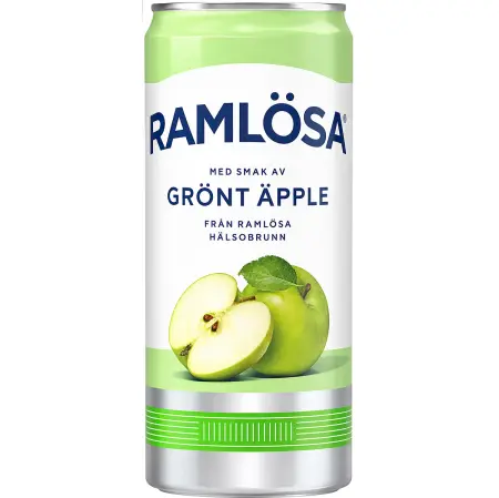Ramlösa Grøn Æble 330 ml - Soda - 7310070010582 - 0