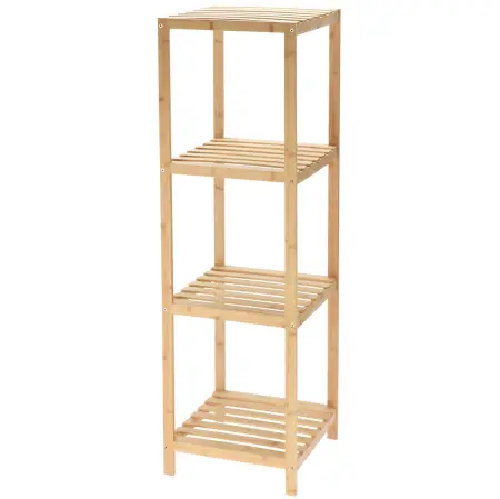 Hyldeskab Bambu Balance 34x33x110cm - Væghylder og hylder - 8721037158701 - 0
