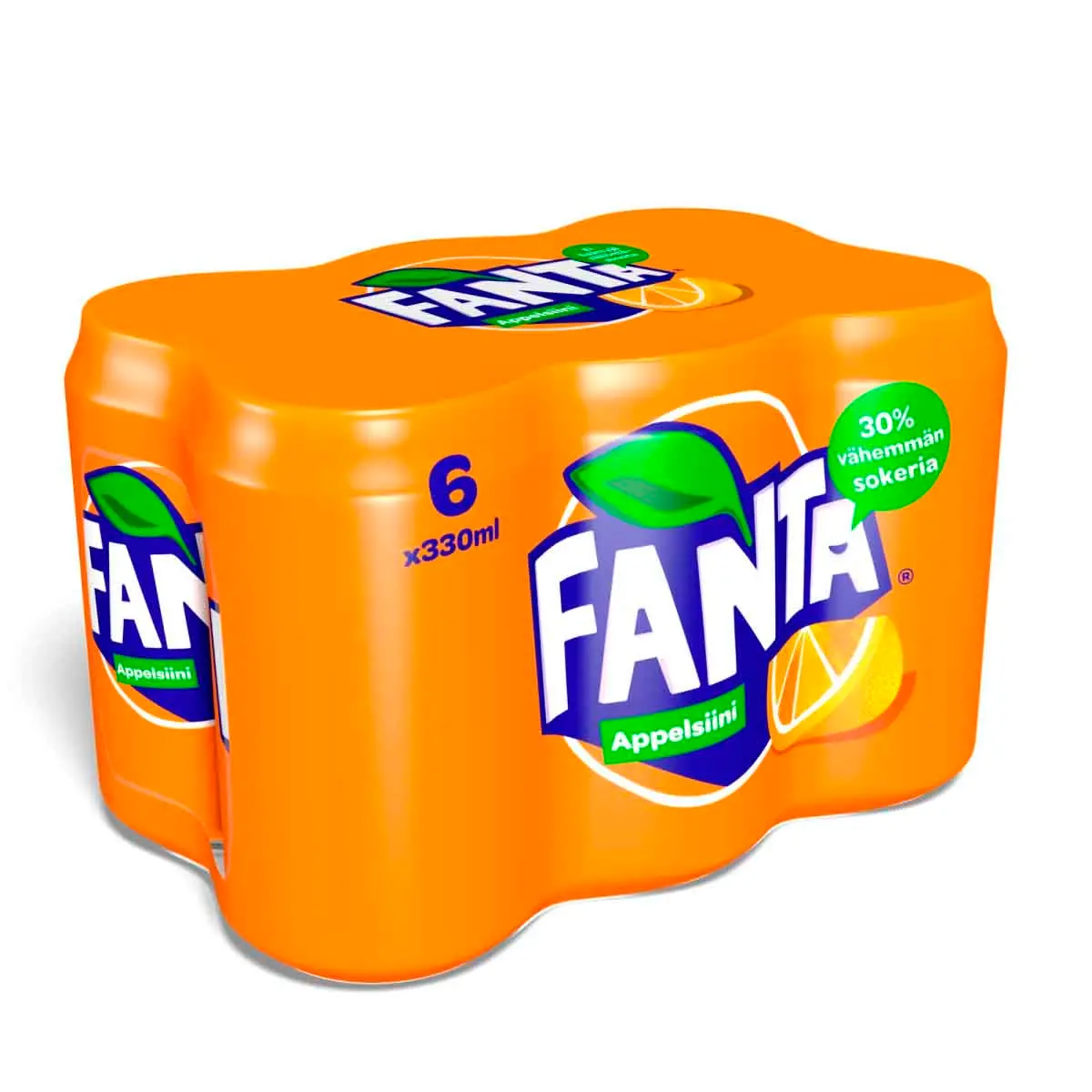 Fanta Appelsin 6 x 33cl dåse - Soda - 6415600549578 - 0