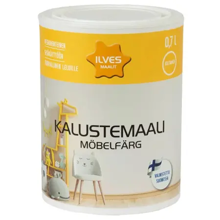 Ilves Möbelmålarfärg V40 gul 0,7L - Fasadfärger - 6430026955192 - 0