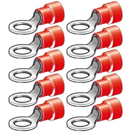Ringsko M6 6,4mm 10stk rød - Abiko - 6438255200281 - 0