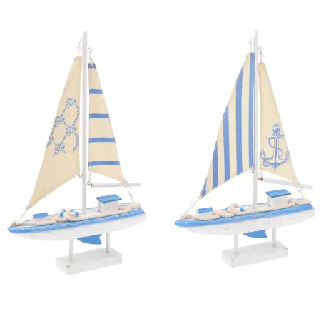 Segelbåt Sea 48cm dekoration sortiment - Dekorationsföremål - 8720573980555 - 0