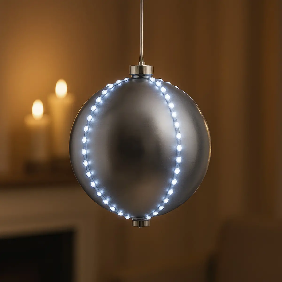Valgkæde LED Meteor 15cm Sølv - Lys dekorationer indendørs - 8721037161060 - 0