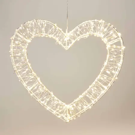 Ljusdekoration Hjärta 500 LED 38x36 cm - Dekorationsbelysning - 8721461013553 - 0