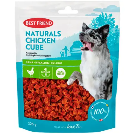 Kycklingkub Naturals 225g - Hundgodis och belöningsbitar - 5700551172496 - 0