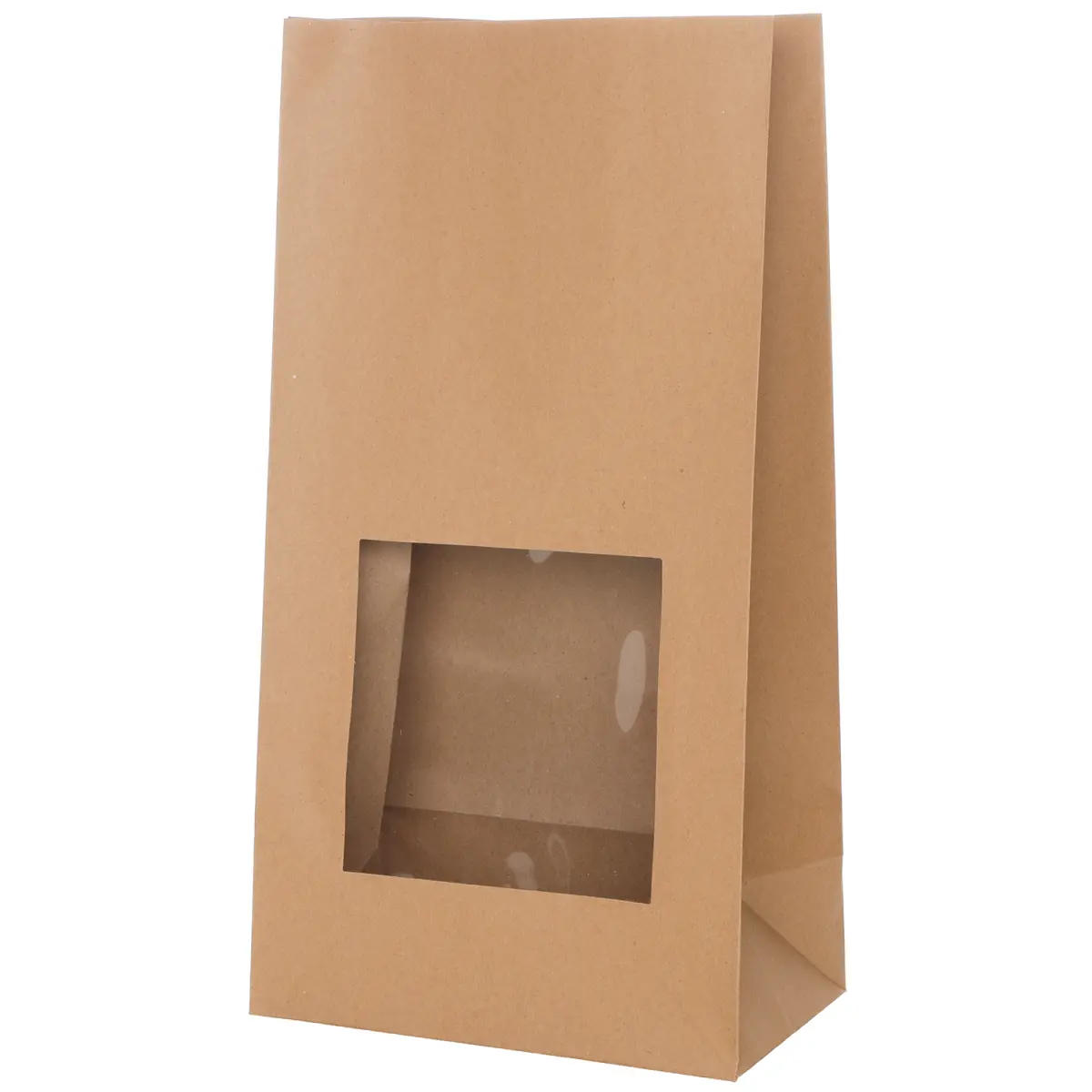 Papperspåse med fönster 24 x 14 x 45 cm 5 st - Paketinslagning - 6410416220918 - 0