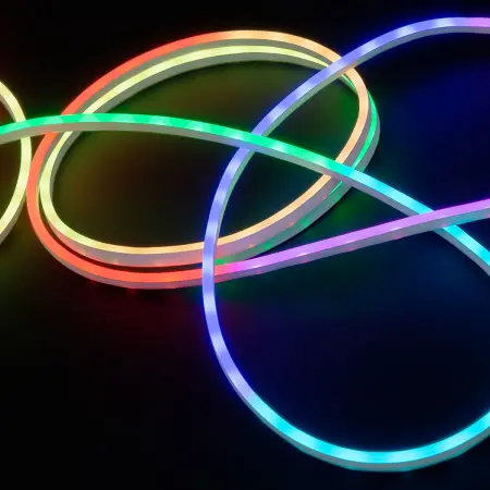 Neon RGB lys 5 m med fjernbetjening USB - LED strip og LED strip - 6410416487502 - 1