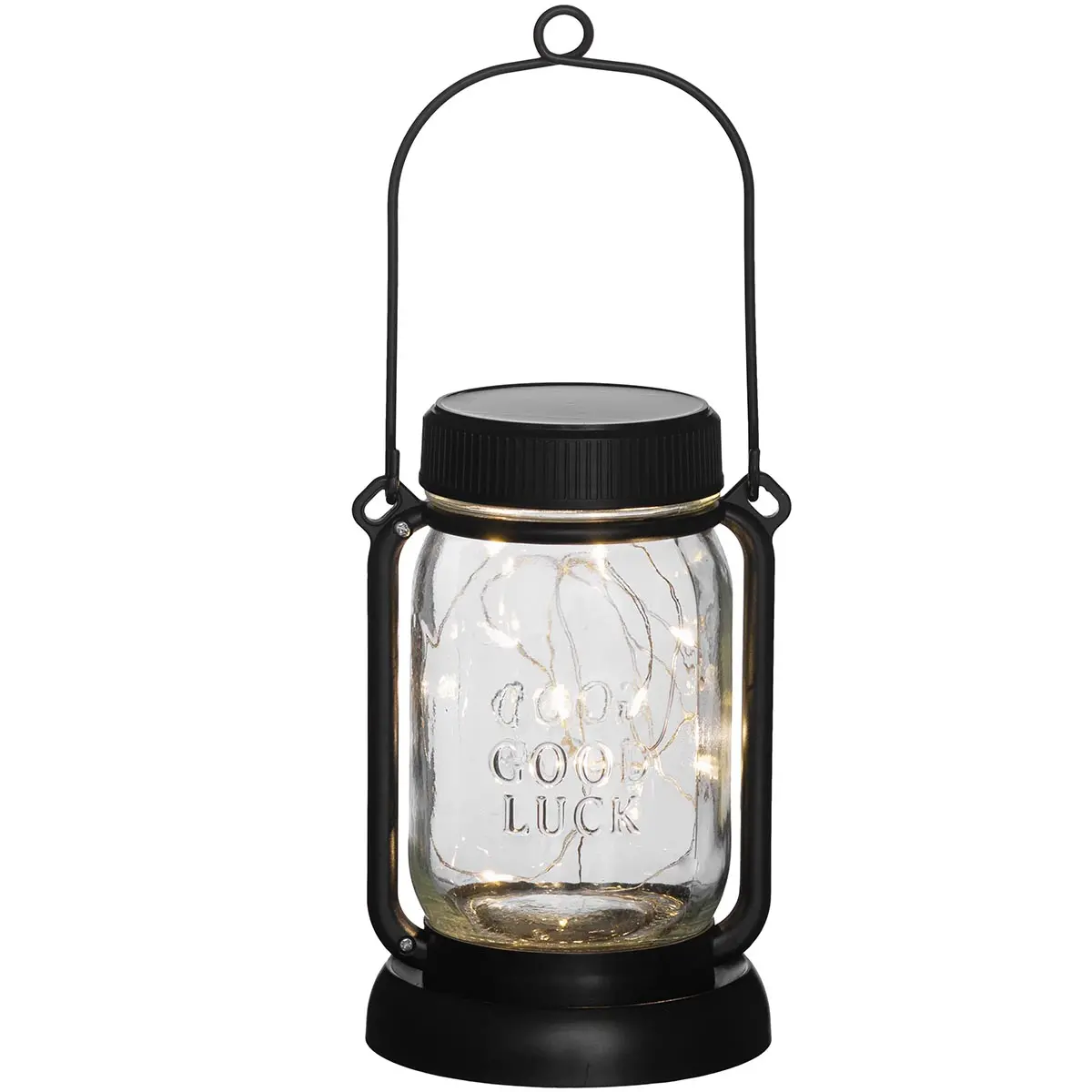 Solcellelampe Lanterne Jar 15,5 cm - Solcellebelysning - 6410416556475 - 0