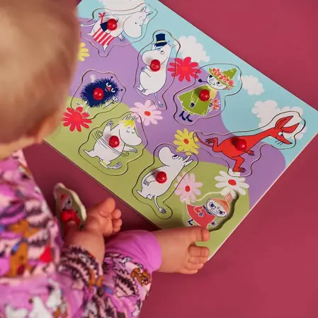 Mumin knoppussel Vår 9 bitar 1+ - Pusselspel och brädspel - 6416550270062 - 1
