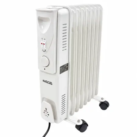 Oljeradiator Nordland 2000 W med hjul - Värmeelement - 6438168121451 - 0