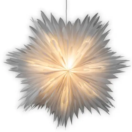 Pappersstjärna 60cm Blomma vit - Pappersstjärnor och metallstjärnor - 7318305936201 - 0