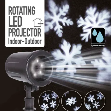 Snöflingeprojektor - Dekorationsbelysning - 8719202779202 - 1