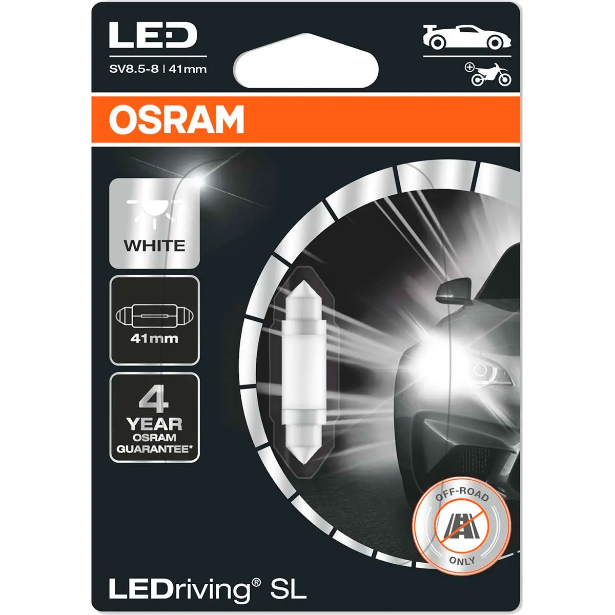 Osram LED C5W 12V 10,5x41mm hvid - LED-lys og LED-sæt - 4062172150675 - 0