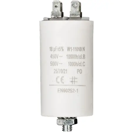 Kondensator 18uf 450V med ben - Komponenter og kondensatorer - 5412810231973 - 0