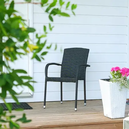 Terrassestol OutFit Trend sort - Balkon møbler - 5714988053914 - 1