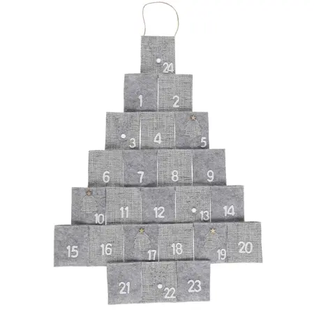 Adventskalender 75 cm grå - Julkalendrar - 6410416510774 - 0