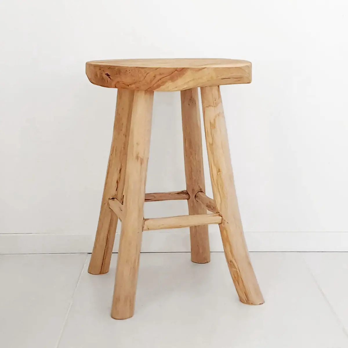 Stol Teak 42cm - Puffar, stolar och bänkar - 8711295985591 - 0