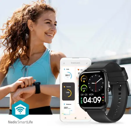 Älyklocka SmartLife LCD IP68 - Välmående och personliga tillbehör - 5412810455096 - 1