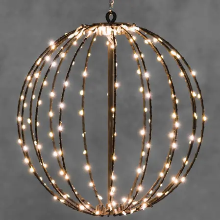 Ljusboll 30cm 160led varmvit - LED-ljuskulor - 6410416212555 - 1