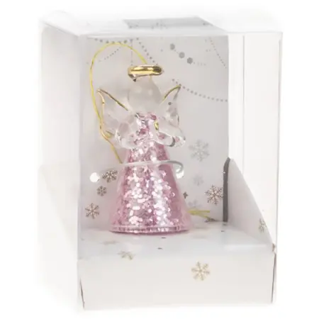 Weiste granprydnad Glasängel rosa - Julgransdekorationer - 6412740134145 - 0