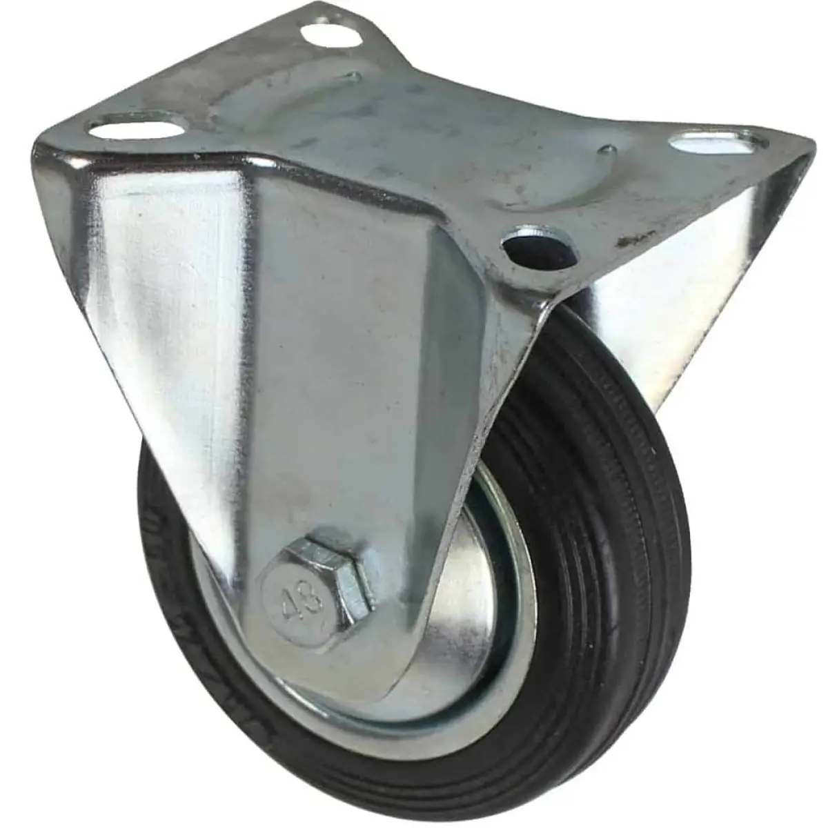 Kiintopyörä 75mm fast med fast beslag - Møbelhjul - 6414675027929 - 0