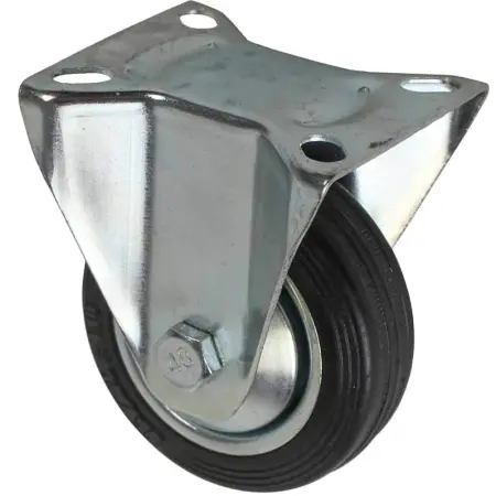Kiintopyörä 75mm fast med fast beslag - Møbelhjul - 6414675027929 - 0
