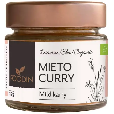 Curry ekologisk Foodin 25g - Kryddor - 6430048233285 - 0