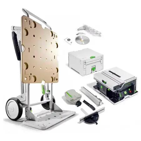 Festool Batteribordsåg 2x18V CSC SYS 50 E - Geringssågar och bandsågar - 6438471341454 - 0
