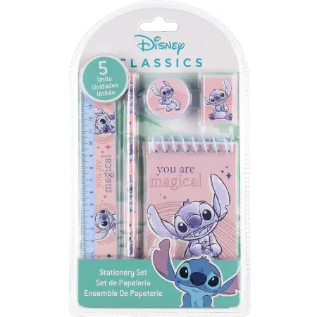 Skolset Stitch 5 delar - Pennor, tuschpennor och passare - 8435507877329 - 0
