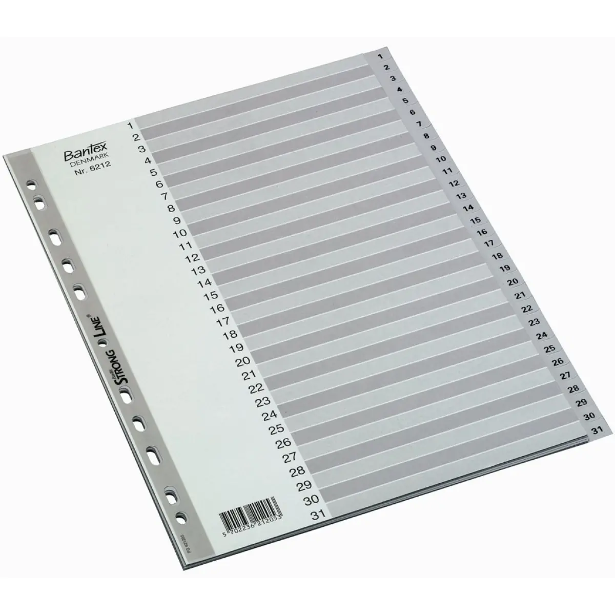 Registerfaner 1-31 Bantex - Lommeregnere, mapper og plastlommer - 5702236212053 - 0