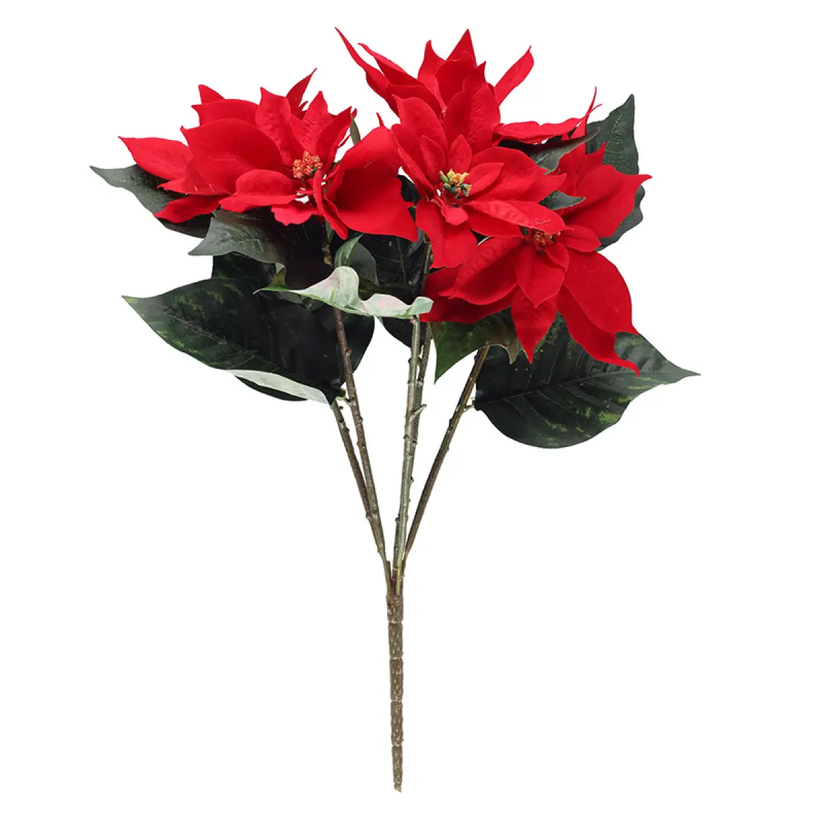 Julestjerne buket rød 41cm - julepynt - 6410416183916 - 0