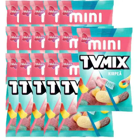 Mini TV Mix Sur slikpose 110g 16stk - Slikposer - 6420256421321 - 0
